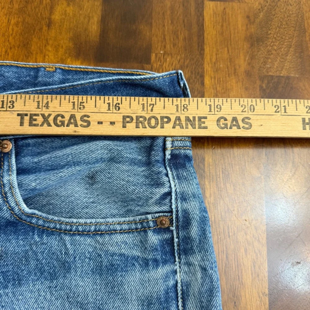 Levis 501XX Mens Vintage 38x32 (36x29) Blue Straight Leg Jeans‎ Y2K Button Fly